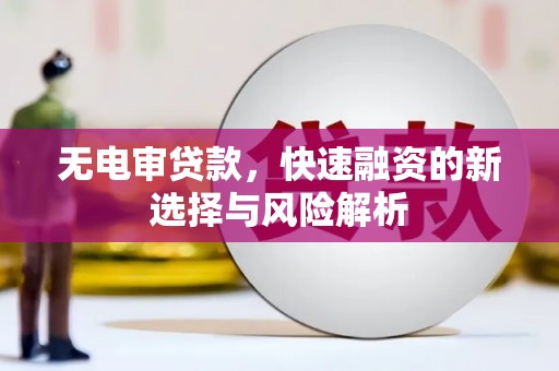 达拉特旗无电审贷款，快速融资的新选择与风险解析