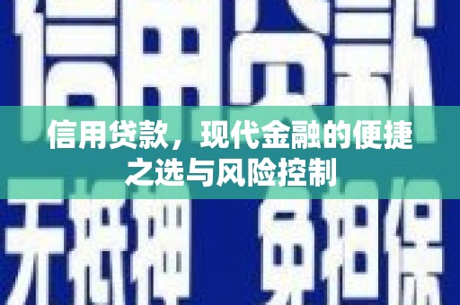 达拉特旗信用贷款，现代金融的便捷之选与风险控制