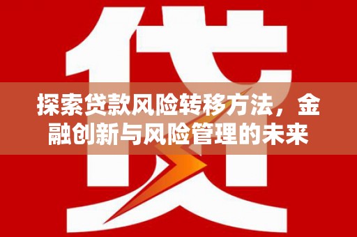 达拉特旗探索贷款风险转移方法，金融创新与风险管理的未来