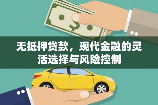 达拉特旗无抵押贷款，现代金融的灵活选择与风险控制
