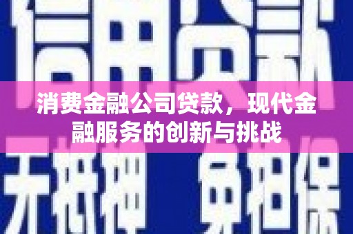 达拉特旗消费金融公司贷款，现代金融服务的创新与挑战