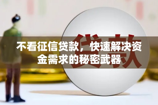 达拉特旗不看征信贷款，快速解决资金需求的秘密武器