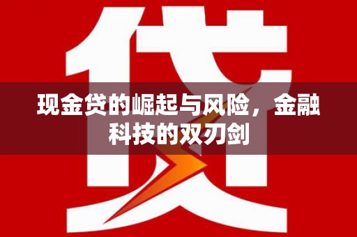 达拉特旗现金贷的崛起与风险，金融科技的双刃剑