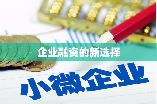 达拉特旗企业融资的新选择