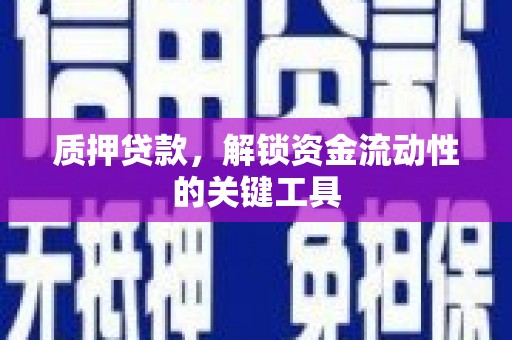 达拉特旗质押贷款，解锁资金流动性的关键工具