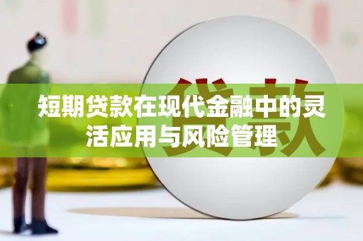 达拉特旗短期贷款在现代金融中的灵活应用与风险管理