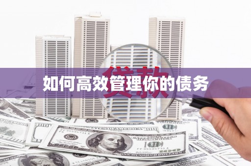 达拉特旗如何高效管理你的债务
