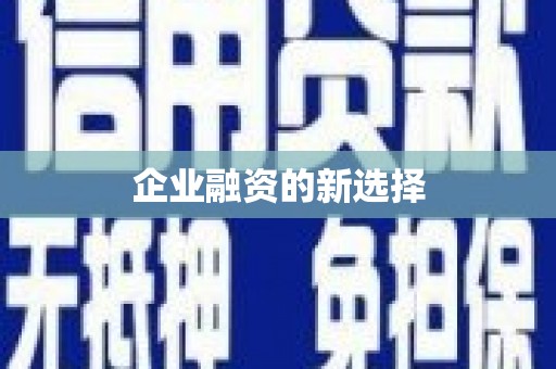 达拉特旗企业融资的新选择